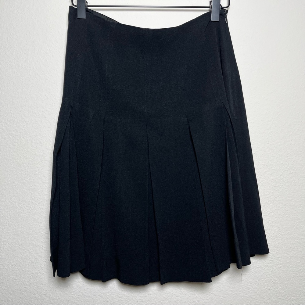 Moschino Cheap &‎ Chic Skirt 8 Black Pleated School Girl Academia Grunge Italy